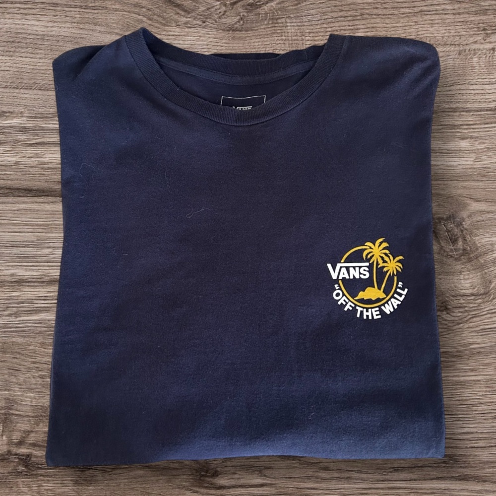 Vans Off the Wall Surf Palm Long Sleeve Skater Logo Graphic Tee Size XL - Picture 3 of 9